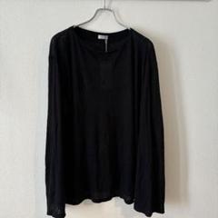 maatee&sons LINEN L/SLEEVE BOAT TEE BLKのサムネイル