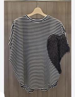 MRGAUX VINTAGE ハートTシャツ　ボーダー　セブンフェアリーのサムネイル