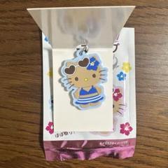 日焼けキティ　ラバーストラップ　ブルー