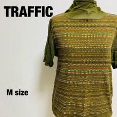 トラフィック TRAFFIC ハイネック カットソー グリーン M【907】