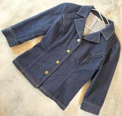 Private Label デニムジャケット 7分袖 インディゴ サイズM
