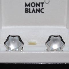 モンブラン　カフリンクス　フィンガープリントパターン MONTBLANC（筆記具、時計） カフスボタン カフス モンブラン