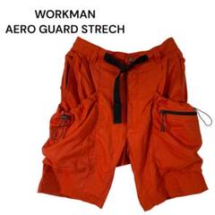 ワークマン AERO GUARD STRETCH ハーフパンツ オレンジ M