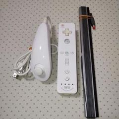 wiiリモコンプラス　白　ヌンチャク　センサーバーセット