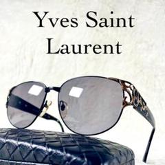 美品 Yves Saint Laurent ビンテージサングラス ブラックレンズ