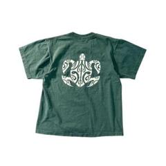 7SM5 インポート　90'sプリントTシャツ　シングルステッチ　グリーン　古着