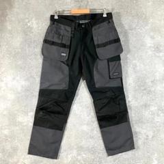 希少 BLUEWEAR　ワークパンツ カーゴパンツ多機能 ポケット　ブラック