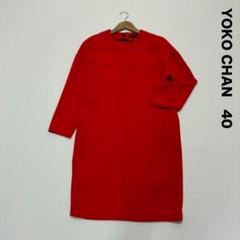 年末のプロモーション特価！ YOKO レッド ヨーコチャン☆ドロップショルダーワンピース CHAN ワンピース