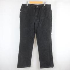 Wrangler 933SEWK ロゴ フェード ブラック デニム パンツ 36