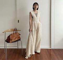 最終価格タグ付クラネCHEMICAL LACE SALOPETTEE PANTS CLANE - CLANE クラネ CHEMICAL LACE SALOPETTE PANTSの通販 by