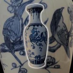 中国古美術　清時代染付け壺/水指　文房具 MT-88-0 中国古美術清時代染付け壺/水指文房具 MT-88-0