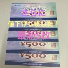 ヤマダホールディングス株主お買物優待券500円相当5枚のサムネイル