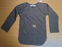 arkakama 長袖カットソー M ブラウン AR刺繍のサムネイル