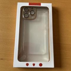Texxin iPhone 13 Pro Max用ケース クリア(ゴールド)