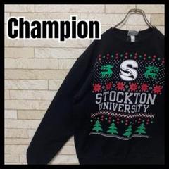Champion スウェット デザイン プリント ビッグシルエット カジュアル
