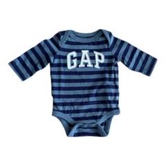 【baby GAP】 長袖ボディスーツ 【一度洗濯／一度使用のみ／0〜3ヶ月】
