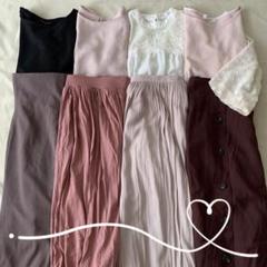w171 春夏 1週間コーデ 10着セット まとめ売り 着画 ピンク系フェミニン w171 春夏 1週間コーデ 10着セット まとめ売り 着画 ピンク系