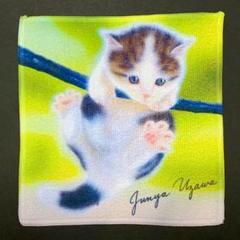 【大人気】子猫 萌獣 ミニタオル／リアル絵：がんばれ！！のサムネイル