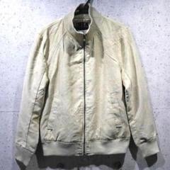 【新品/送料込】★BEIGE スウェード リブ ブルゾン★