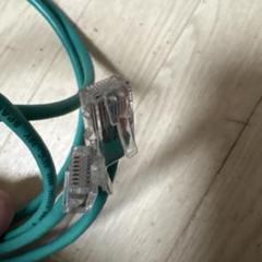 緑色 LANケーブル RJ45コネクタ 30V 600℃2m