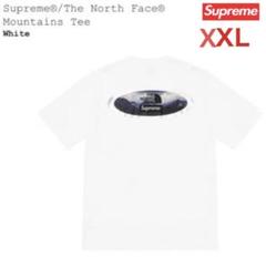 XXL！シュプリーム×ノースフェイ 限定コラボビッグバックロゴ入りTシャツ