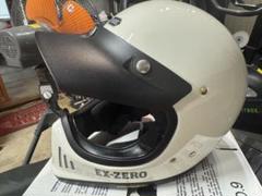 【美品】SHOEI EXZERO グレー L サンバイザー（未使用品付属） V-480 バイザー｜オプション＆リペアパーツ｜ヘルメット SHOEI