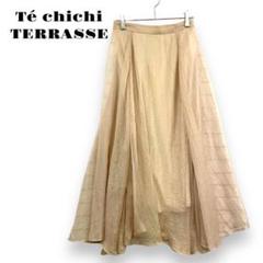 テチチテラス　フレアスカート　バックゴム　フェミニンオシャレカジュアル可愛い綺麗