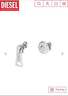 ディーゼル　ピアス　ジッパー　ファスナー Amazon.co.jp: [Diesel] [ディーゼル] ユニセックス ピアス