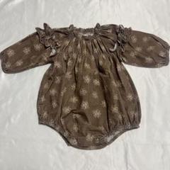 marron フラワーロンパース6m