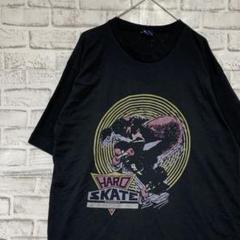USA製90sヴィンテージTシャツ！シングルステッチ　ブラック半袖古着XL725