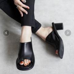 FABBY FABBY 新品未使用 ワイドストレッチラウンドヒールサンダル
