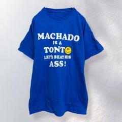 半袖Tシャツ カットソー 英字ロゴ ニコちゃんマーク ワッペン カジュアル ラフ