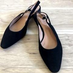 【美品】staccato （スタッカート）ストラップ付きオープンバックパンプス