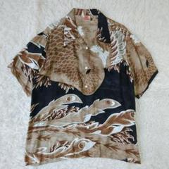 SCRIPT 花旅楽団 般若 能面 仮面 桜 和柄 アロハシャツ L SCRIPT 花旅楽団 般若 能面 仮面 桜 和柄 アロハシャツ L - メルカリ