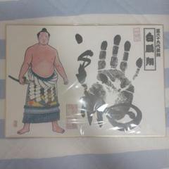 ◆六十九代横綱　白鵬　手形　色紙◆ 横綱白鵬 直筆サイン手形 額入り 大相撲 落款入り色紙｜Yahoo