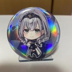 ホロライブ 白銀ノエル 缶バッチ&スタンド チェーンなし