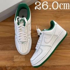 26.0㎝ NIKE エアフォース1 '07 ホワイト グリーン AF1