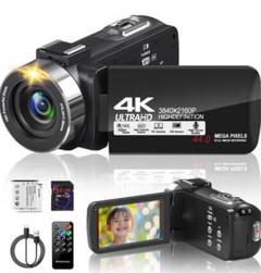 ❤️新品❤️ 4Kビデオカメラ 44MP IRナイトビジョン バッテリー
