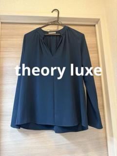 ✨未使用級✨2024 セオリーリュクス 洗える 襟付きブラウス 紺 38 日本製 2025年最新】theoryluxeブラウスの人気アイテム - メルカリ