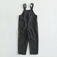 北欧、暮らしの道具展　オールオン ワン　ブラック Vネック サロペット 日本製 北欧、暮らしの道具展 オールオン サロペット Vネック