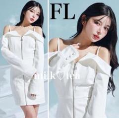 新品タグ付 ダーリッチ オフショルダーストラップジャケットミニワンピース FL