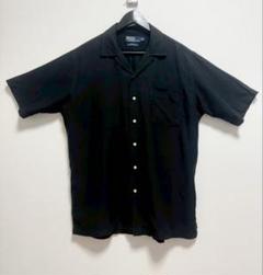 超超スペシャル 90s ラルフローレン CALDWELL シャツ M ブラック 超超スペシャル 90s ラルフローレン CALDWELL シャツ M ブラック