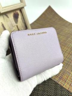 ✨美品✨ マークジェイコブス 2つ折り財布 パープルピンク コンパクトジップ