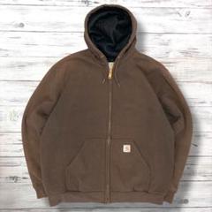 Carhartt カーハート パーカー ワッペンロゴ ブラウン M 1124