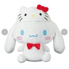 キティちゃん▫50周年▫サンリオ▫ダイカットクッション▫特大 ぬいぐるみ▫ キティちゃんが特大サイズのぬいぐるみに！ 「ハローキティ50