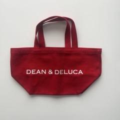 DEAN & DELUCA キャンパストートバッグ　赤　ホリデイ2010