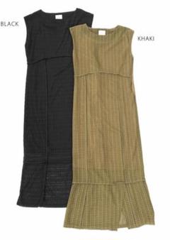 リネン【新品未使用タグ付き】Aga （アーガ ）シアーサッカーワンピース 新品タグ付き Aga アーガ シアーサッカーワンピース シャツ