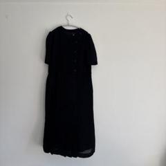 SOR PERLE ブラック 半袖 ロングワンピース