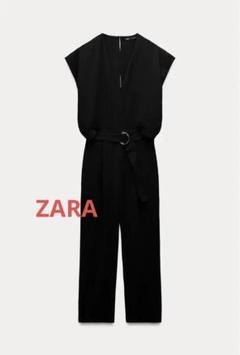 ZARA ZWコレクション ベルト付きロングジャンプスーツ ZARA ZWコレクション ベルト付きロングジャンプスーツ