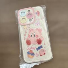 カービィ iPhone15 proケース ピンク